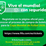 Alerta Seguridad Pública por estafas en la venta de boletos del Mundial 2026