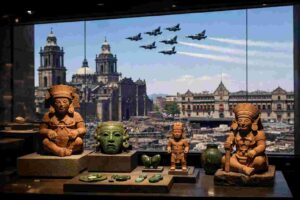 Conmemoran 111 años de la Fuerza Aérea Mexicana y repatriación de 3 mil 556 piezas culturales en la CDMX