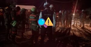 Continúan labores ininterrumpidas de rescate para localizar a cuatro mineros atrapados en Sinaloa