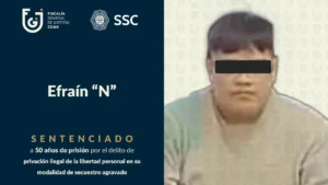 Condenan a 50 años de prisión a Efraín ‘N’ por secuestro agravado en Benito Juárez
