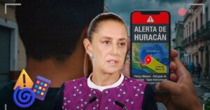 Sheinbaum anuncia que sistema de alerta de huracanes en celulares ya está listo